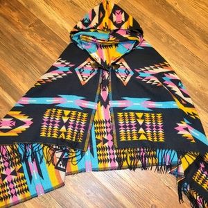 Colorful poncho
